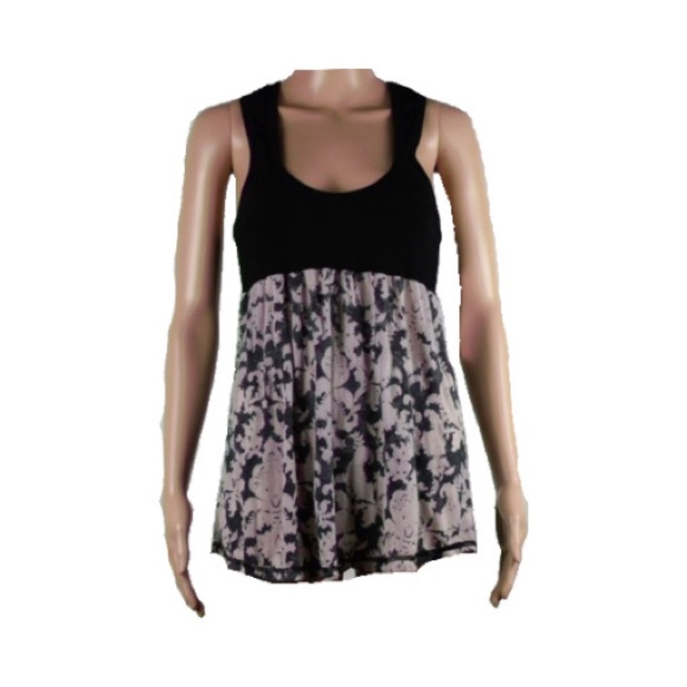 BLACK & GREY TANK TOP